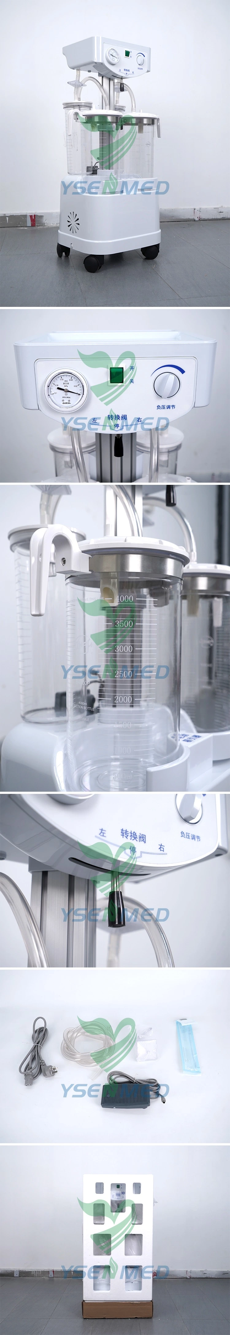 Ysxyq-98d Large Capacity Movable Surgical Suction Unit Machine