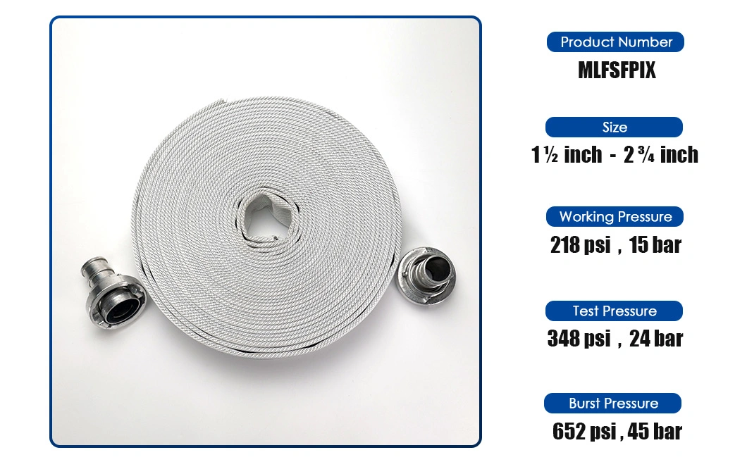 EPDM Liner White Marine Hose Industrial Firefighting Hose