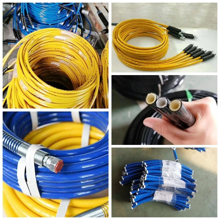 High Temperature Flexible 1 Inch Fuel Oil Resistant Nitrile Industrial High Pressure Hydraulic Rubber Hose for Gas Station