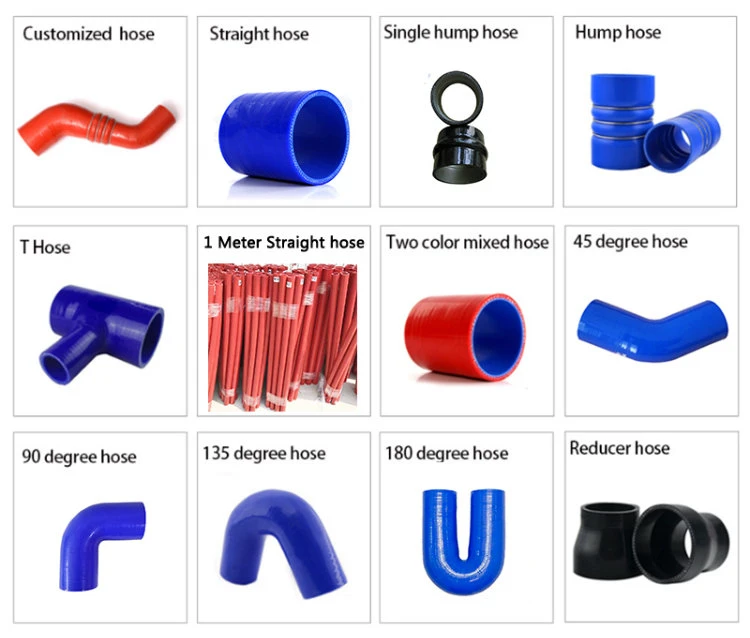 Heat Resistance Automotive Silicone Reinforced Hose Rubber Tube