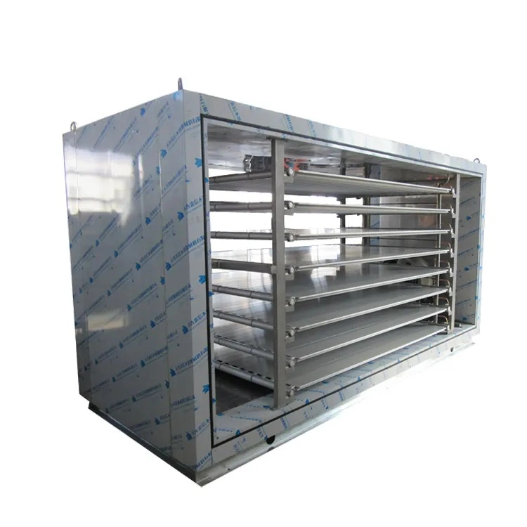 Marine Used Hydraulic Horizontal Contact Shelf Plate Freezer with Aluminum Refrigeration Plate for Fish Shrimp Seafood Freezing on Board