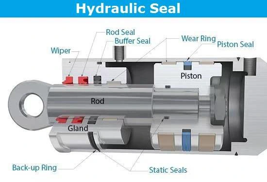 Hydraulic RAM Piston Rod Seals Molded U-Packing V Lip Packing