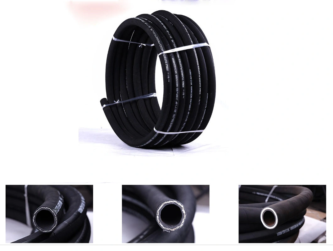 Super Long Service Life Industrial Hydraulic High Pressure Braided Oil Pipe Excavator Hydraulic Rubber Hose