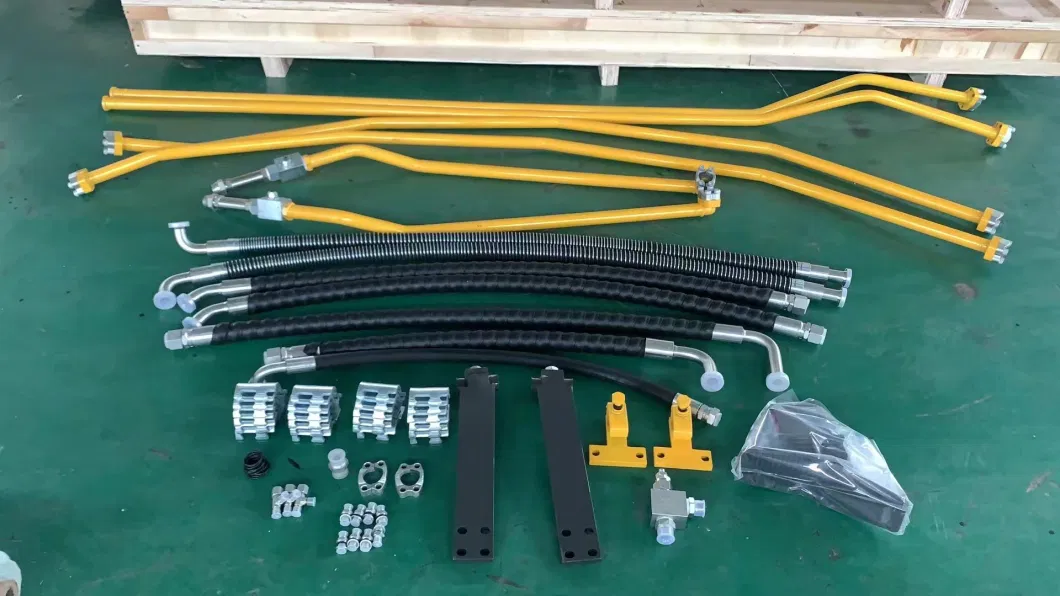 Excavator Breaker Pipes Hammer Installation Kit Boom Arm Bucket Hydraulic Breaker Oil Hose Piping Pipe Line