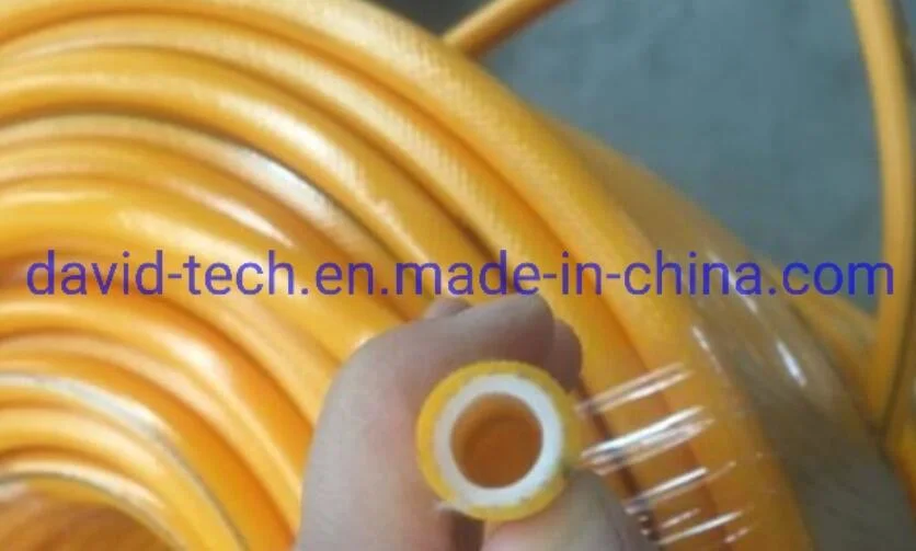 PVC Flexible Spiral Steel Wire Fiber Reinforced Water LPG Air Oil Delivery Transparent Polyester Pipe