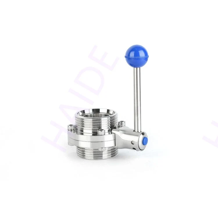 Stainless Steel Sanitary Butterfly Valve Clamp End SMS Standard Hygiene (HD-BVS002)