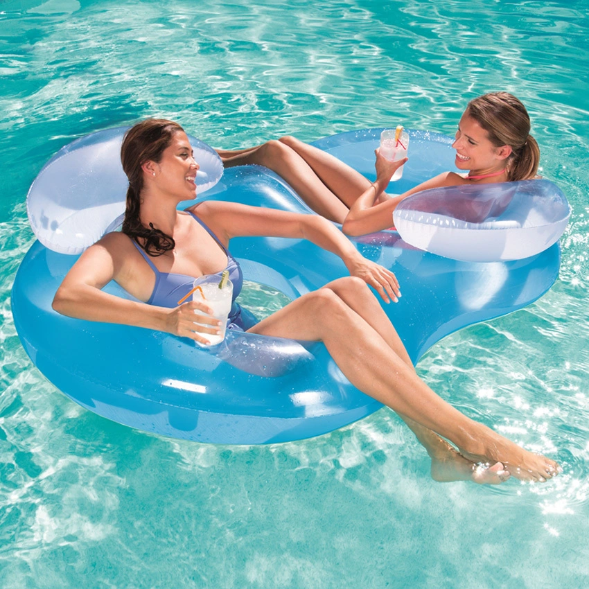 Double Ring Inflatable Pool Float for Adults