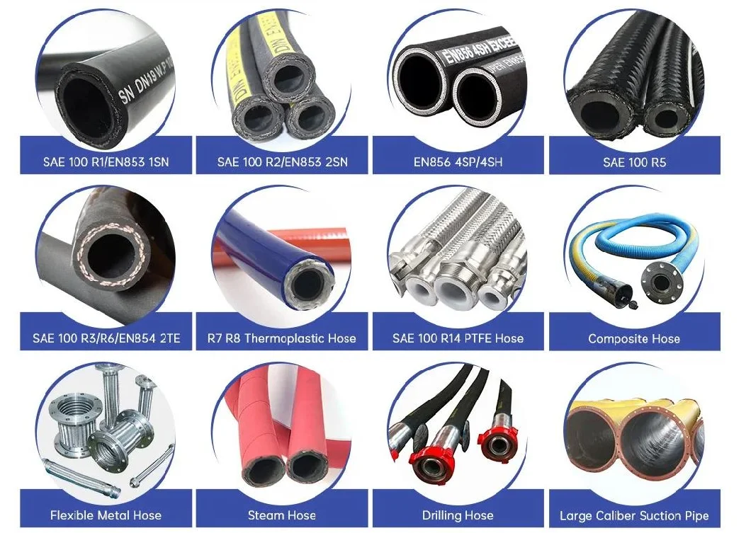 High Pressure Good Price SAE 100 R2 at/DIN En853 2sn Steel Wire Braiding Hydraulic Hose