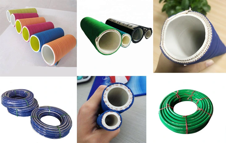 Food Grade Flexible Oil Resistant High Quality Yellow Blue Red Black Rubber Hose