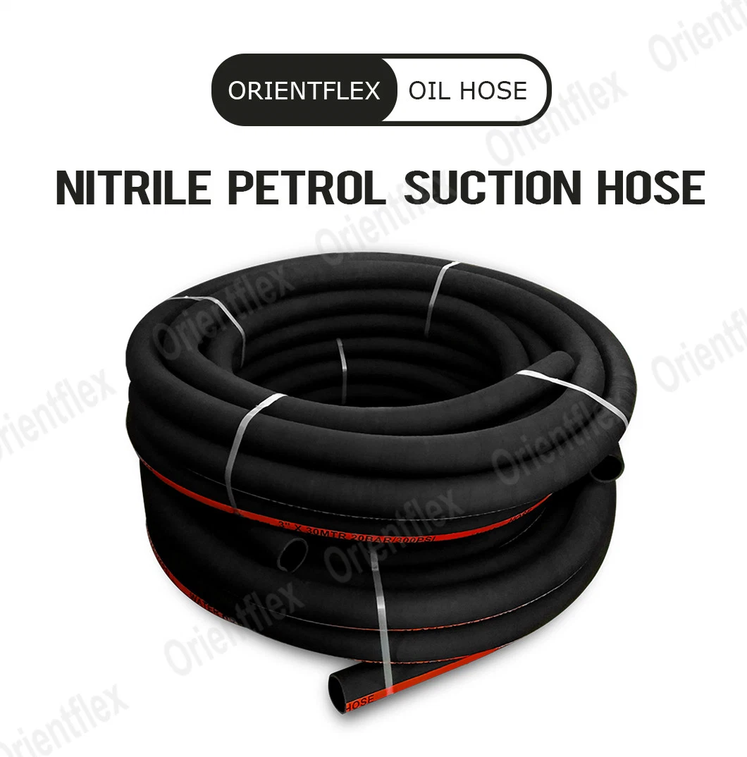 Flexible Marine Oil Resistant Rubber Nitrile Fuel Suction Hose