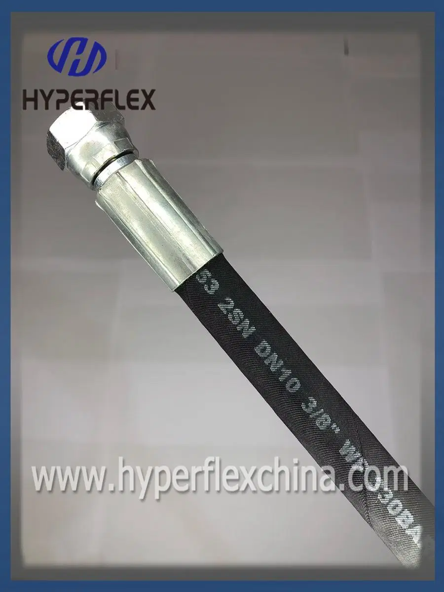 High Quality High Pressurre 2 Wire Braid Hyperflex En 857 2SC Flexible Hose /Hydraulic Rubber Hose