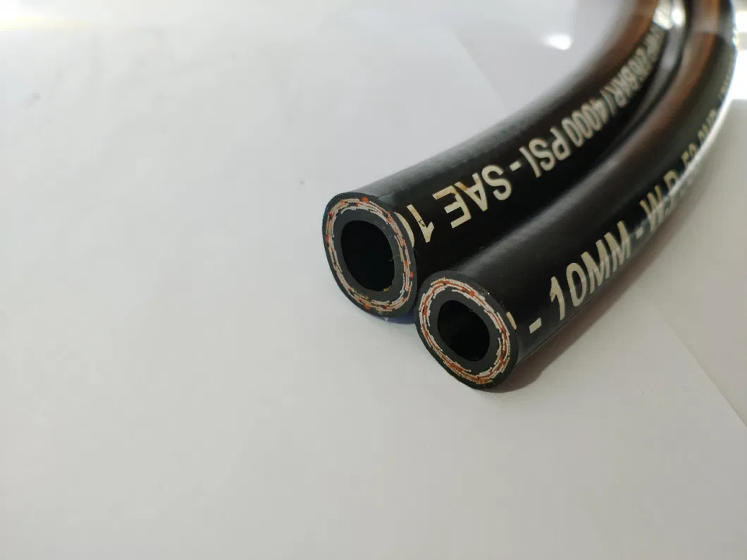 Standard Abrasion and Weather Resistant Synthetic Rubber Hydraulic Hose SAE 100r2 at/DIN En 853 2sn