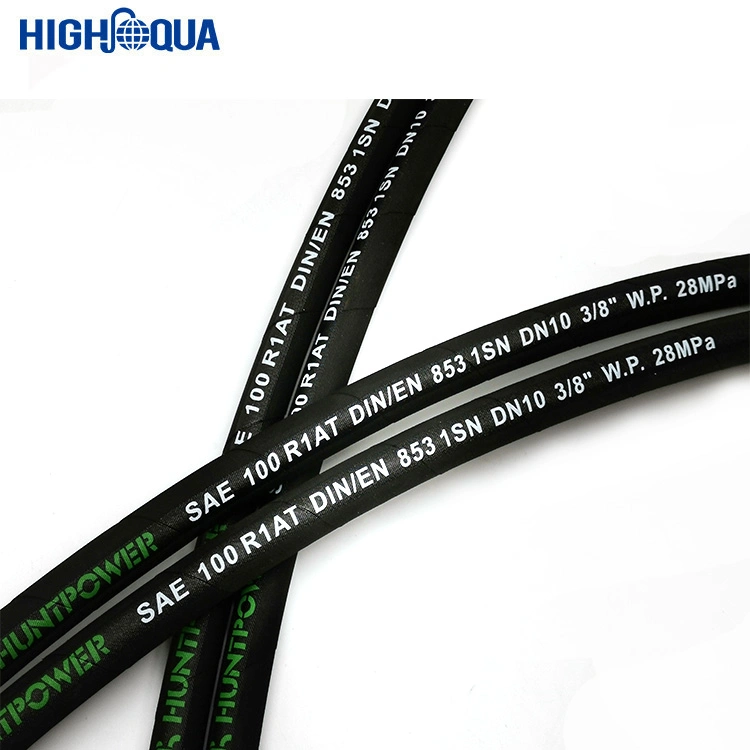 High Pressure Oil Resistant One Layer and Two Layer Steel Wire Excavator Rubber Hose Pipe