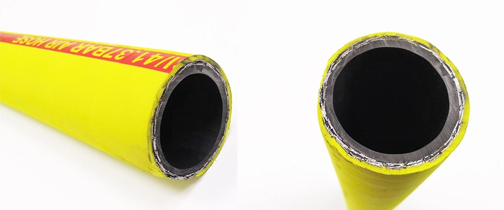 Wire Braided Reinforced Rubber Oil Mist-Resistant Tube with High Working Pressure 600psi