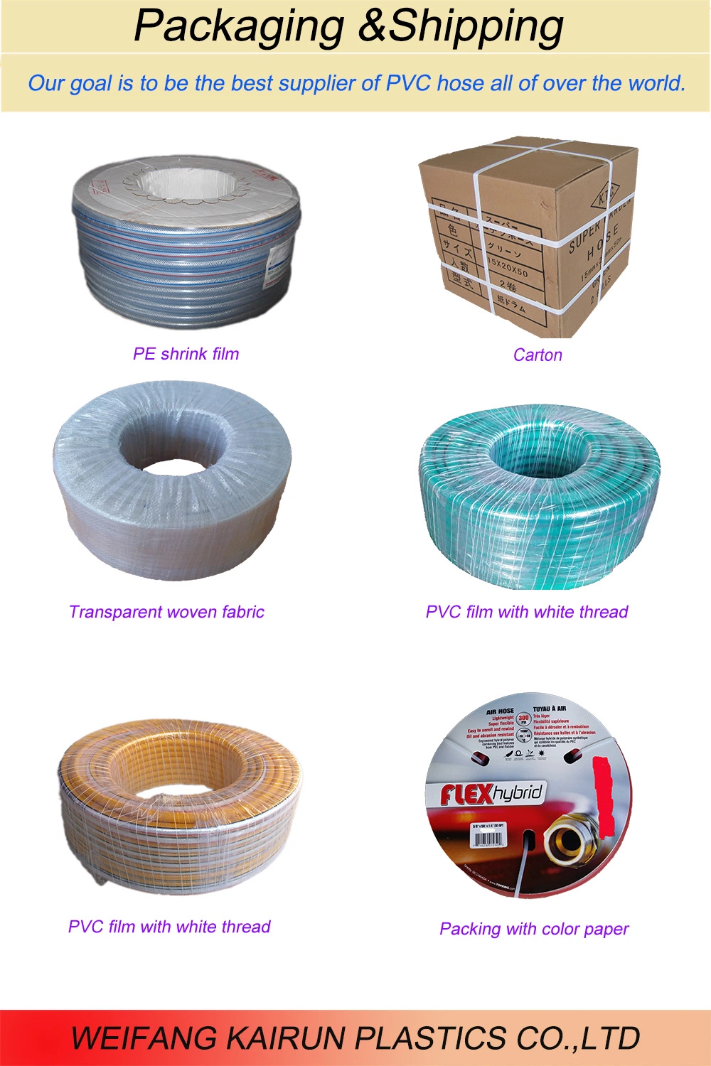 13/64inch 1/4inch 5/16inch 3/8inch 13/32inch 1/2inch 35/64inch PVC Oil-Resistant Heat-Resistant Reinforced Fiber Hose