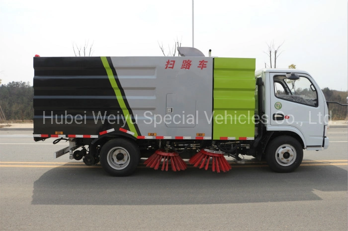 Dongfeng 3tons/3t/3t Road Sweeper Automobile with 1.5cbm Water Tank 4cbm Garbage Tank 5cbm-6cbm Street Cleaning Sweeping Truck