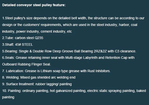 Belt Conveyor Driving Pulley, Conveyor Snub Pulley, Tail Pulley, Bend Pulley, Take up Pulley, Conveyor Drum Pulley, Wing Pulley, Head Pulley