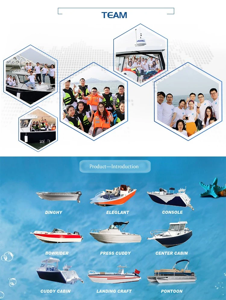 15m 50FT Aluminum Large Deck Barge Transfer Car Carrier Work Boat Landing Craft for Sale