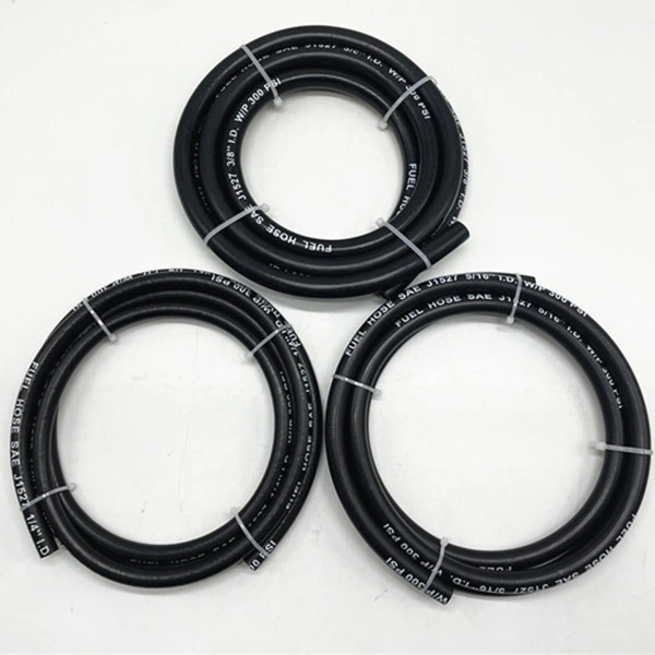 Black Flexible Marine Outboard Fuel Hose Line Meets SAE J1527