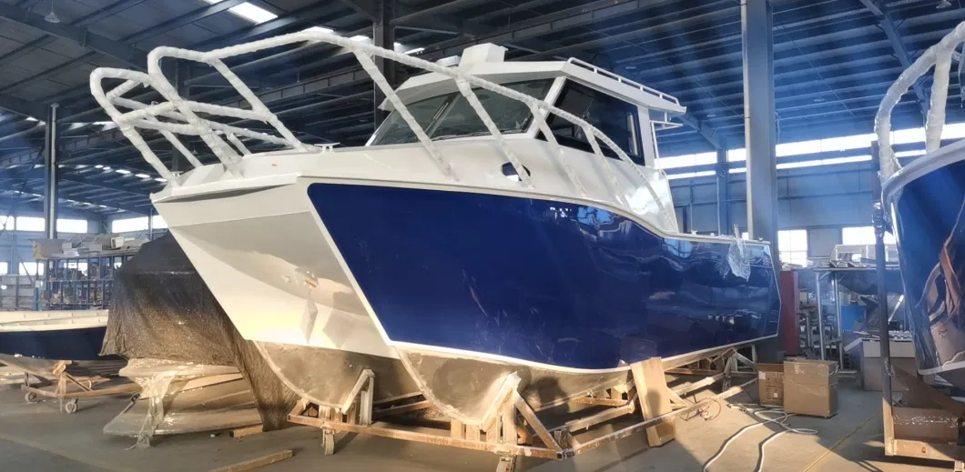 8.8m Full Cabin Cruiser Boat Aluminum Deck Catamaran for Water Sports