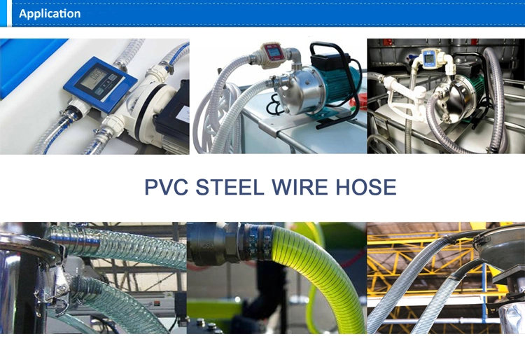 PVC Steel Wire Hose Flexible Transparent Hose in Oilfield