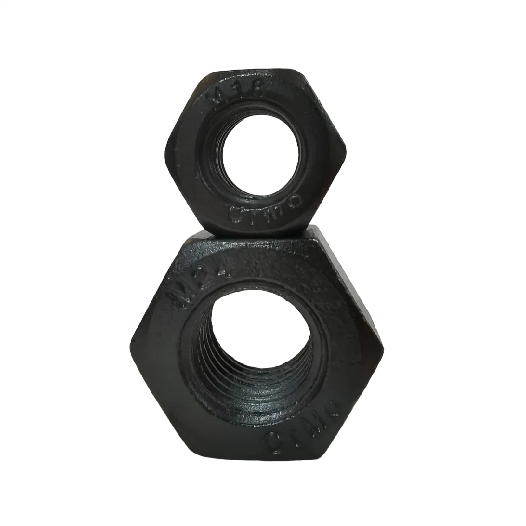 35CrMo Alloy Steel Black Tef PTFE Coating Hexagon Stud Bolt Hex Nut