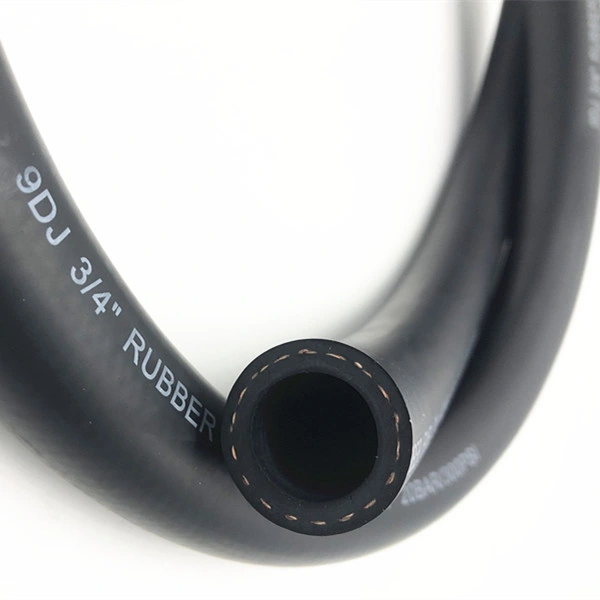 Flexible Braided Fiber Reinforced 300psi NBR Rubber Fuel Oil Line