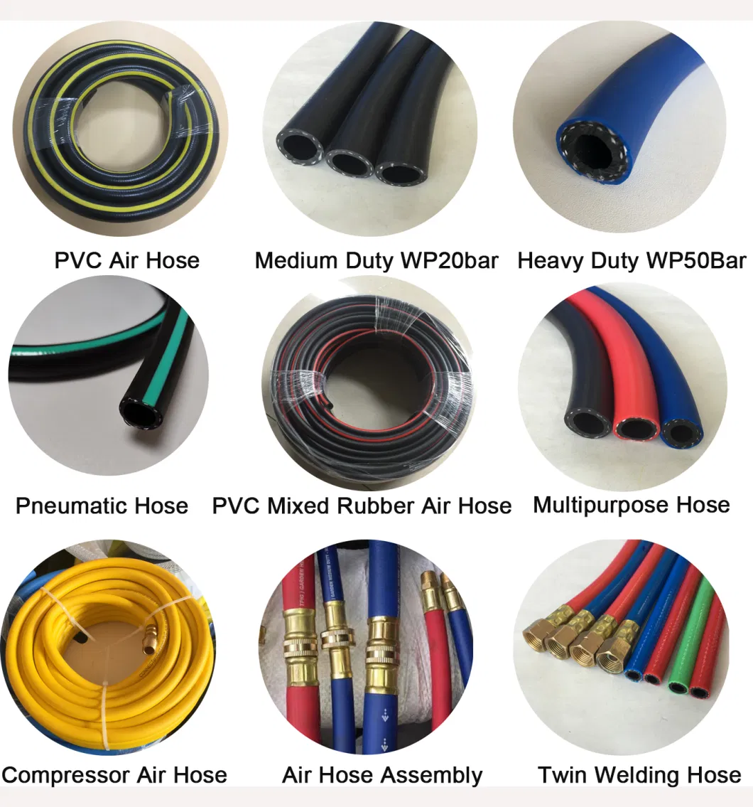 Red PVC Air Hose Medium Oil Resistant