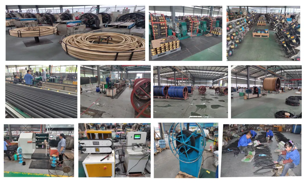 Top Factory Super Long Service Life Industrial High Pressure Flexible Hydraulic Rubber Hose Air Oil Water Gas Fuel Hose