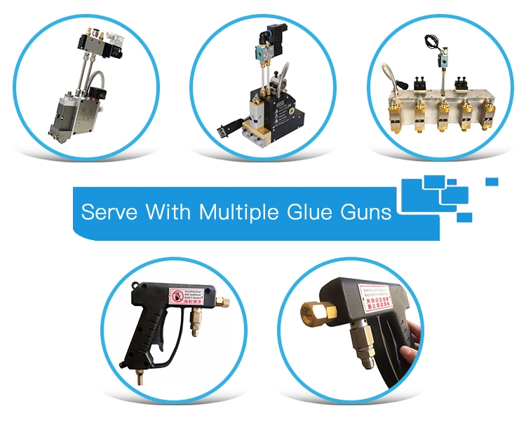 Semi Automatic 20L Hot Melt Glue Applicator Machine with Spray Nozzle