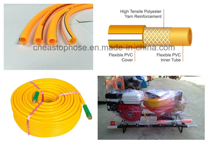 Fiber Braided Reinforced PVC High Pressure Spray Hose for Water Jet