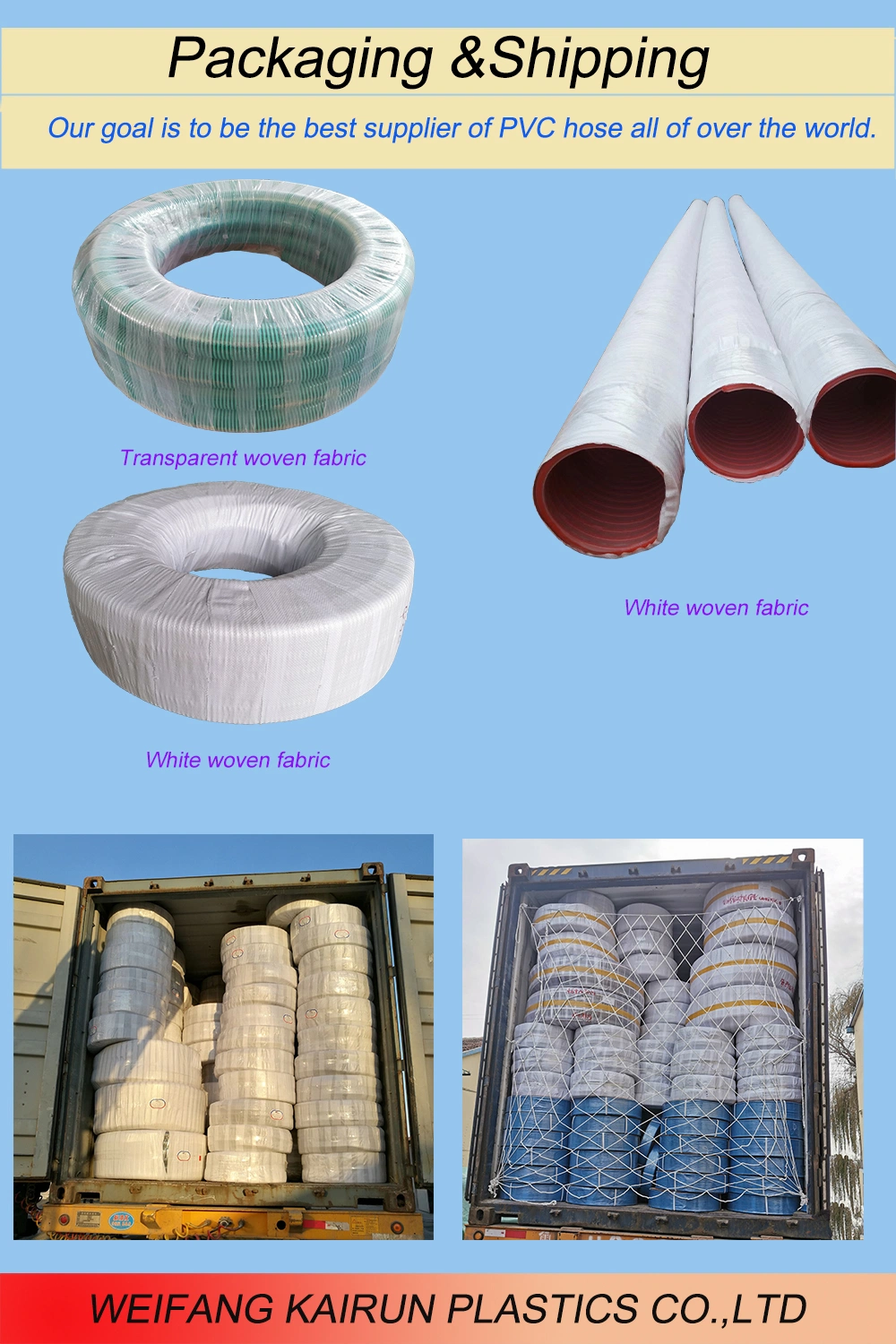 Hot Sale Anti-Static and Anti-Oil PVC Suction Water Hose	Water Pipe