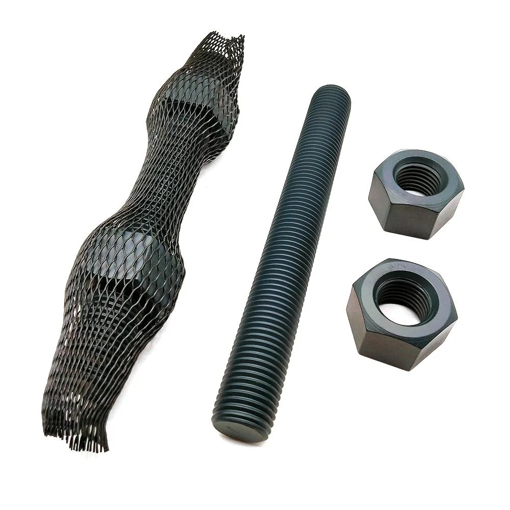 China Factory Price Fasteners Hot DIP Galvanized HDG ASTM A193 B7 Full Thread Stud Bolts and A194 2h Heavy Nuts 1/2