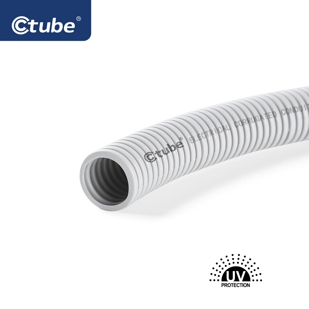 Ctube AS/NZS 2053 Solar Electrical PVC Conduits Flexible Pipe Hose for PV Project