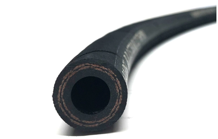 Cloth Surface Fiber Braid High Pressure Hydraulic Rubber Tube Hose with Wear and Oil Resistant