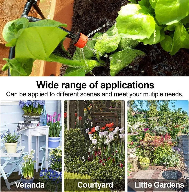 Garden Flower Patio Lawn Adjustable Automatic Micro Irrigation Kit