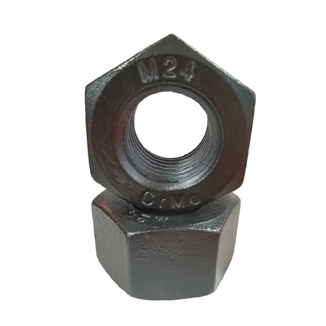 35CrMo Alloy Steel Black Tef PTFE Coating Hexagon Stud Bolt Hex Nut