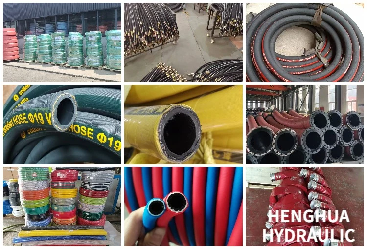 Black Flexible Heat Oil Resistant Hydraulic Rubber Hose - 1/2 Inch SAE 100 R1at High Pressure High Temperature Hydraulic Pipes