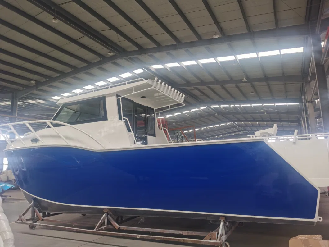 8.8m Full Cabin Cruiser Boat Aluminum Deck Catamaran for Water Sports