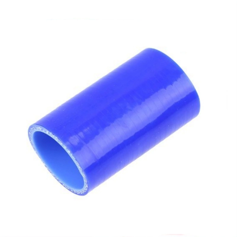 Blue Reinforced Silicone Straight Hose