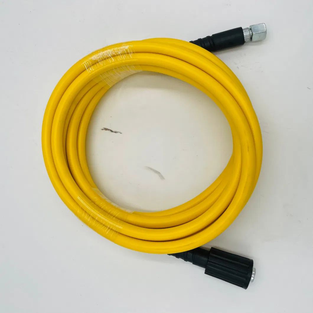 Flexible High Voltage Water Jet Double Big Head Steel Pipe Car Washing Machine Rubber Hose
