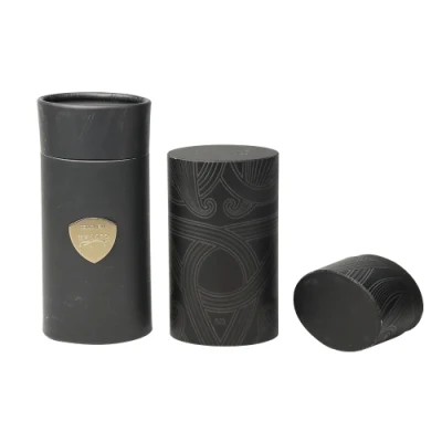 Confezione di carta per la cura della pelle Firstsail Special ovale Shaped Black Cosmetic Deodorante per profumi solidi tubo di carta Stick