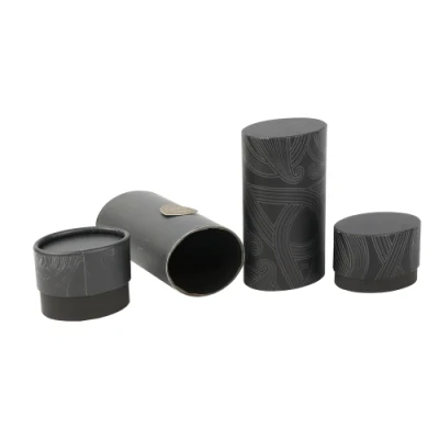 Confezione di carta per la cura della pelle Firstsail Special ovale Shaped Black Cosmetic Deodorante per profumi solidi tubo di carta Stick