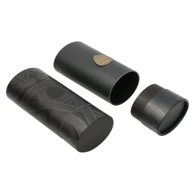 Confezione di carta per la cura della pelle Firstsail Special ovale Shaped Black Cosmetic Deodorante per profumi solidi tubo di carta Stick
