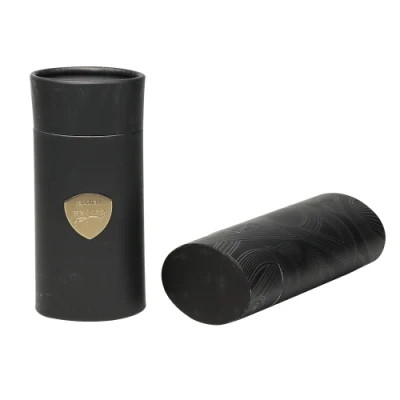 Confezione di carta per la cura della pelle Firstsail Special ovale Shaped Black Cosmetic Deodorante per profumi solidi tubo di carta Stick