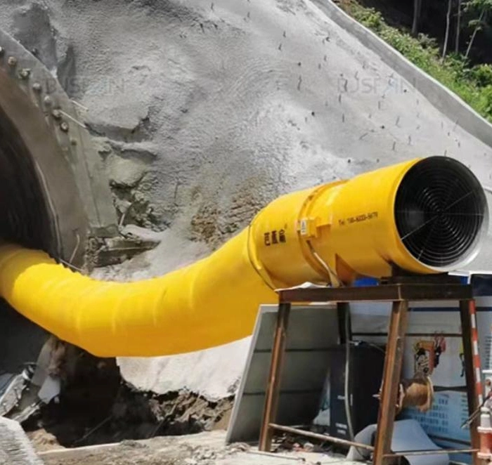 Positive Pressure Flame Retardant Mine Air Duct Tunnel Project PVC Coated Distribution Hose