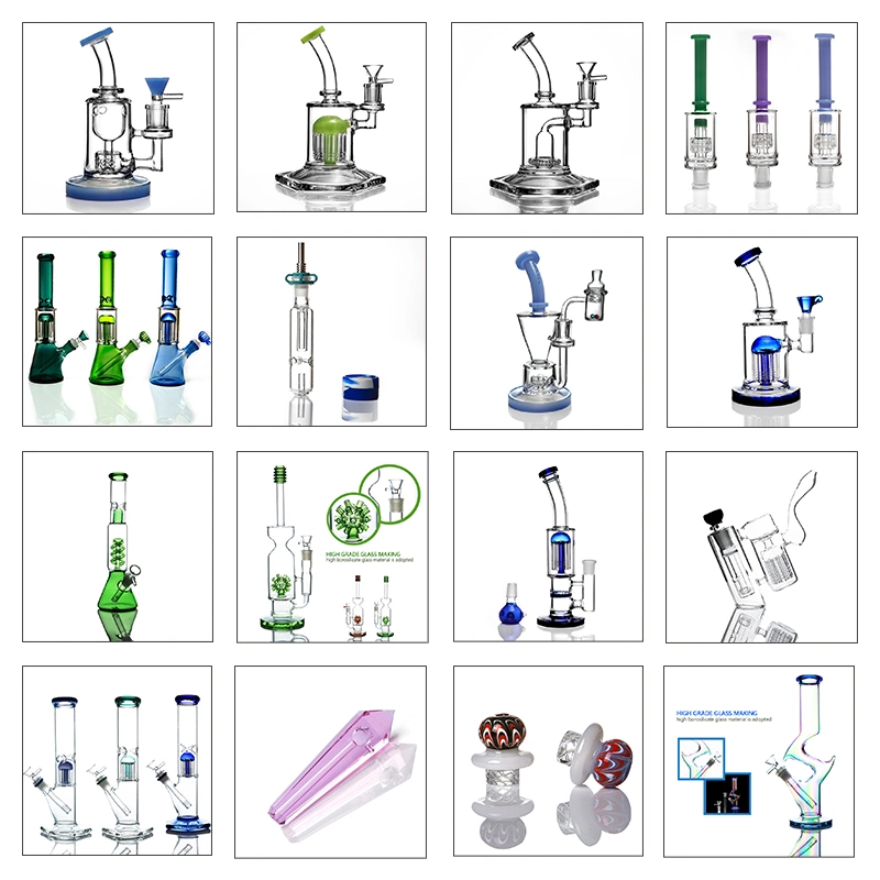 Customized Recycle Water Pipes High Temperature Glass Water Pipe Small DAB Oil Rigs Smoking Pipe