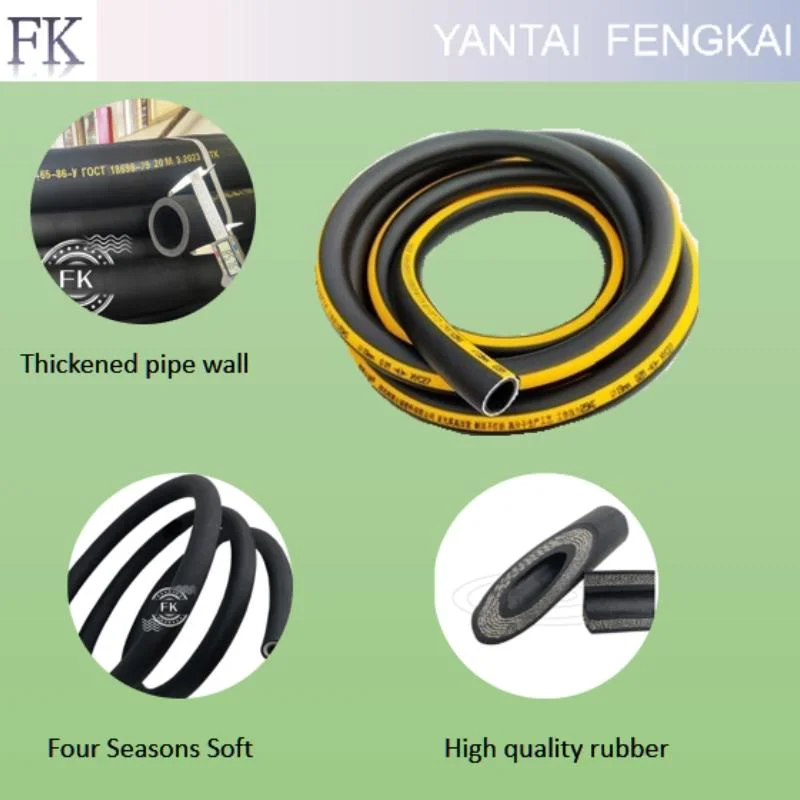 Flexible 6 Inches Pump Rubber Water Suction and Discharge Hose