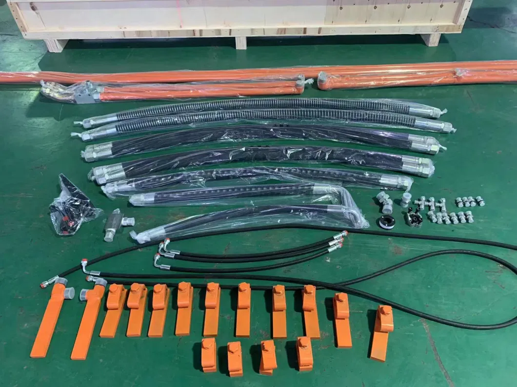 Excavator Attach Breaker Pipes Hammer Installation Kit Boom Arm Hydraulic Oil Hose Piping Pipe Line