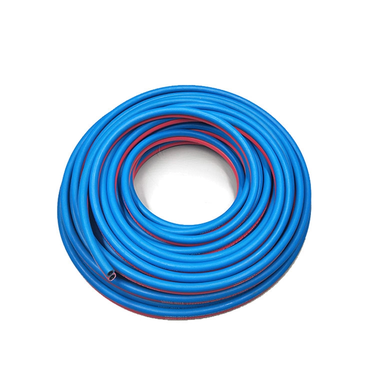 Blue Oxygen Acetylene Rubber Gas Two Line Twin Welding Air Hose with CE